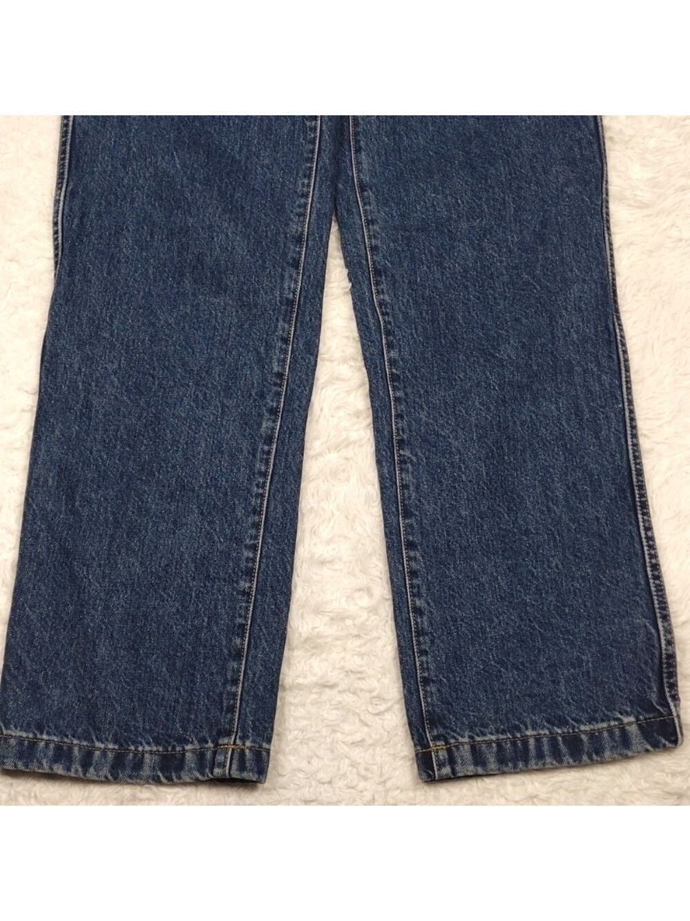 Everlane Cinched Utility Jean Blue Medium Wash High Rise Straight Leg Jean - Picture 4 of 15
